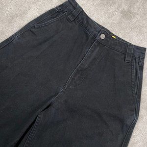 Monet Skateboards Sammi Wide Leg Jeans Womens Sz 13 Black High Rise Denim Skater